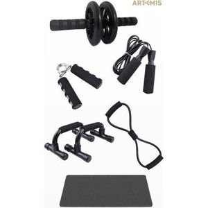 Roue Abdominale+punsh Up + Corde