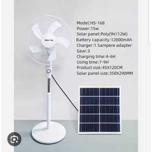 Kit ventilateur rechargeable de table avec panneau solaire 9 V/3 W et 2  ampoule LED d'extension - Ivoirshop - Site de vente en ligne en Côte  d'ivoire