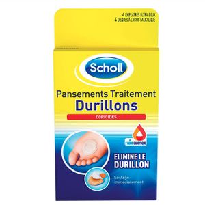 Scholl Pansement Coricide Durillon Scholl x4