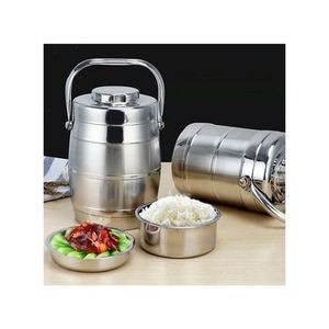 CASSEROLE Isotherme à Repas 3.2 Litres -Argent