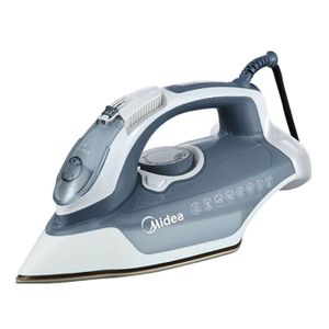 Midea Fer A Repasser A Vapeur - YPJ26A1W - Reservoir D'Eau 350Ml - Bleu-Blanc - 220-240V - 2700-3100W