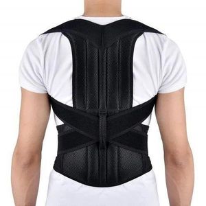 Correcteur de Posture Réglable Dos Épaule, Soutien de la Colonne Vertébrale Ceinture de Correction de Posture Noir