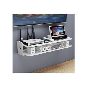 Étagère TV flottante, support TV flottant mural, console multimédia, meuble TV, étagère murale flottante