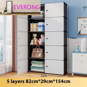 Armoire de Rangement Moderne à Portes Doubles en Verre – Élégance et Fonctionnalité pour Votre Intérieur 5 niveaux 