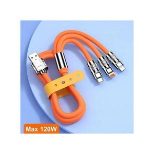 Puissant Câble De Données De Charge USB 3 - En - 1 Ultra - Rapide De 6a 120W