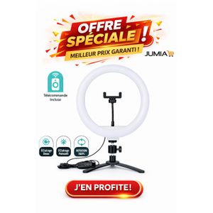 Ring Fill Light 12’’ QX-300 – Lampe Anneau LED Professionnelle pour Vidéo & Selfie