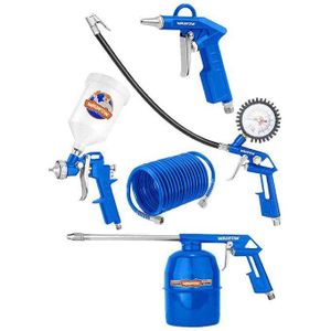 WADFOW WAX1505 - Ensemble De 5 Pistolets De Lavage à Air Comprimé YH