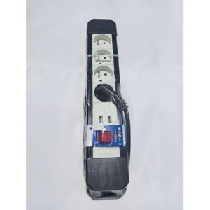 Multiprise Parafoudre Avec Protection Contre Les Surchages(4 Prises+2usb)