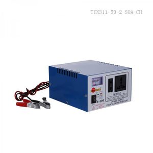 Convertisseur de Puissance 12V vers 230V AC - Inverteur S-200 pour TV et Ampoules - Puissance Max 300W - Idéal pour Relais Solaire et Batterie de Voiture - Compact et Sécurisé