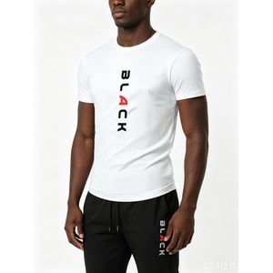Kepokasn Ensemble Survêtement Homme 2 Pièces Imprimé "BLACK" T-Shirt + Jogging