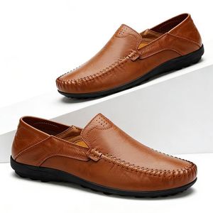 SHJO Mocassins Homme Similicuirs Souliers Chic Souple Respirant Luxe Boutique Qualité Urban Chaussures Souliers - Marron