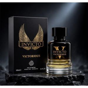 Eau de Parfum Invicto Victorious 100 ml pour Homme -Fragrance Sucré et Sensuel Noir.