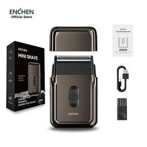 Rasoir Électrique Double Lame Étanche Rechargeable par USB - Noir
