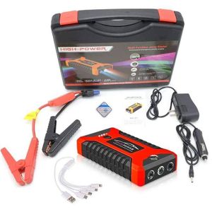 High Power Power Bank Démarreur De Voiture Multifonction Jump Starter 20000mAh 12V 4 USB - Chargeur Batterie Téléphone