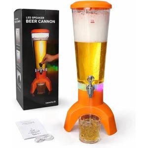  Distributeur de bière 3L avec haut-parleur Bluetooth et LED 