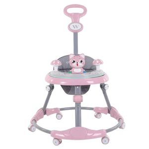 Trotteur 2-en-1 avec canne de poussée parentale / Youpala de guidage à assise suspendue (Édition Chat)
