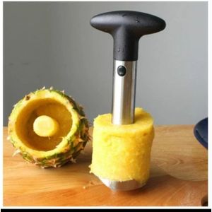 Trancheuse d'Ananas en Acier Inoxydable - Éplucheur et Vide-Ananas Express - Pratique