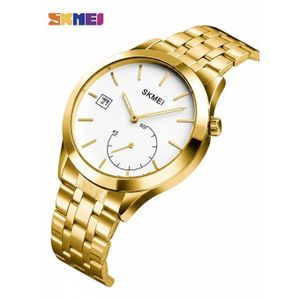 Skmei Montre Homme De Luxe à Quartz avec Affichage date, en Acier inoxydable, très Tendance, Nouvelle Collection SK1581 HY