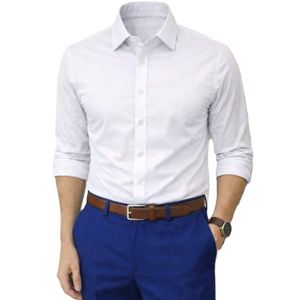 Chemise De Bureau Classique A Manches Longues Pour Homme