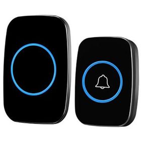 Flushrenic Sonnette sans fil, Kit de sonnette étanche, Distinguer les portes avant et arrière, Portée de plus de 1000 pieds et 60 carillons, 5 niveaux de volume et flash LED, pour bureau à domicile