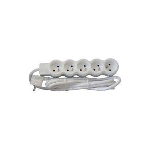 Rallonge Multiprises-Le Grand-Avec 5 Prises - Blanc