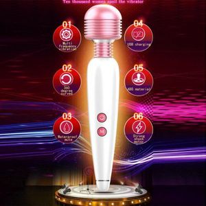 Vibromasseur pour adultes – Godemiché vibrant silencieux et érotique avec 12 modes et 8 vitesses  Vibromasseur clitoridien pour couples avec plusieurs modes et vitesses Vibromasseur pour femmes (Rose Blanc