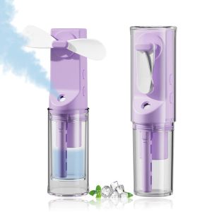 Ventilateur brumisateur portable, mini ventilateur brumisateur, violet