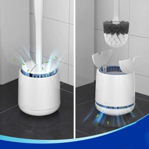 Brosse de toilette et support, haute qualité, poignée solide et poils durables, utilisé pour le nettoyage de la salle de bain.
