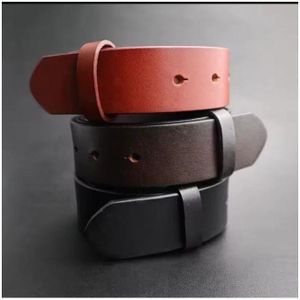 3 Ceintures En Cuir Tanné Pour Homme, Largeur 30 Mm, 35 Mm Et 38 Mm, Ceinture En Cuir De Vachette Véritable Pour Homme