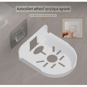 Étagère Murale Adhésive Support Universel Petit Format Blanc