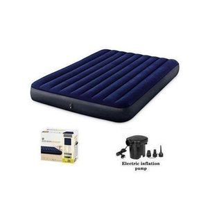 Intex Matelas gonflable avec Pompe Electrique Offerte