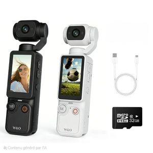Stabilisateur caméra sans applications+ carte mémoire 32 giga