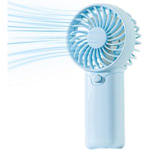 Portable Mini Fan - Lightweight, Handheld Battery-Powered Cooling Device for Office, Outdoor, Travel & Camping - Stay Cool Anytime, Anywhere, Camping Gear, Compact Fan, Efficient Cooling(Blue)