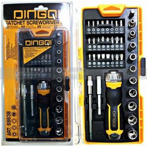 DINGQI Boite A Outils – Kit Tournevis Jeu D’embouts 38 Pcs