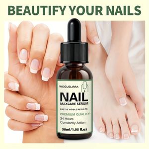 WOGUELIRRA Essence liquide à l'acide hyaluronique pour le soin des ongles | Hydrate et fortifie rapidement les ongles secs, cassants ou fragiles - convient à toutes les carnations beige clair, pour hommes et femmes, soin des mains et des ongles