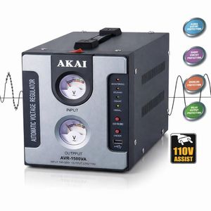 AKAI AVR002A - Stabilisateur - Régulateur de tension automatique - 1500VA  - produit japonais 