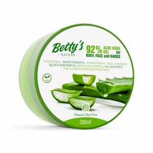 Betty'S Nature  Gel d'Aloe Vera 92% Corps, Visage & Mains – 300 ml