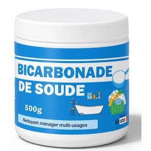 Bicarbonate de soude "de NETTOYAGE"   500 g. Multi-usages . bicarbonate de sodium.  Importé de France. 