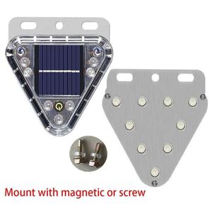 Feu arrière clignotant à LED s-olaire avec interrupteur tactile magnétique, lampe stroboscopique anti-collision