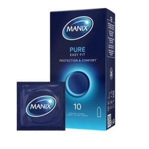 Manix  Pure Easy Fit Préservatifs Protection & Confort 10 unités