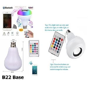 LED Ampoule Bluetooth Musique ANTICHOC+Haut-Parleur+Télécommande