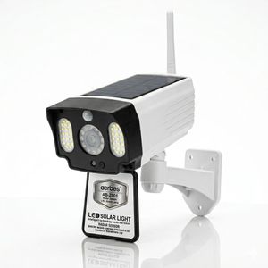 Lampe Solaire LED Aerbes AB-Z001 - Design Caméra de Surveillance - Détecteur de Mouvement Radar - Éclairage Gratuit & FAUSSE CAMERA Dissuasive
