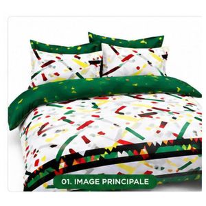 Mika Parure de Lit 4 Pièces 3 Places – Draps 260×240 cm, Taies 80×60 cm BG