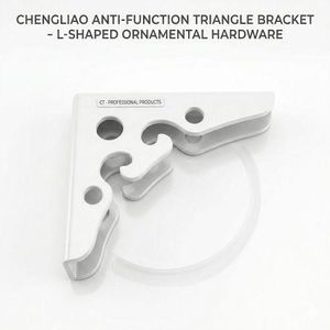 Support d'Étagère Mural CHENGLIAO 6 Inches - 2pcs - Équerre Multifonction Design - Acier Renforcé pour Rangement & Décoration - Installation Facile & Haute Résistance