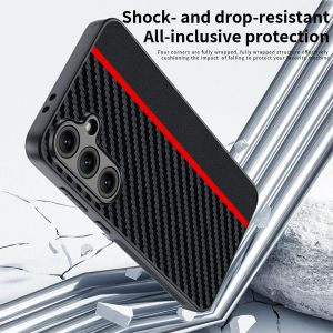 Coque Samsung S25 plus noir rouge