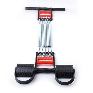 Gn Extenseur de Poitrine, tendeur à Ressort réglable Multifonction 3 en 1 avec poignée et pédales, équipement de Fitness en Salle pour Les Muscles des Bras et des Jambes