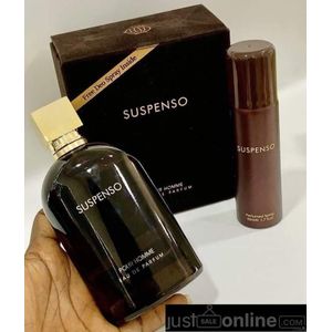 Fragrance World Suspenso + Deo Original Teneur 48h Parfum Intense Pour (Hommes) Authentique