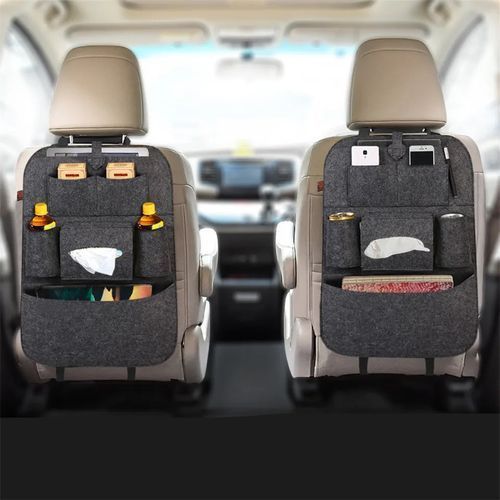 Sac de rangement pour siège arrière de voiture en feutre, 1 pièce