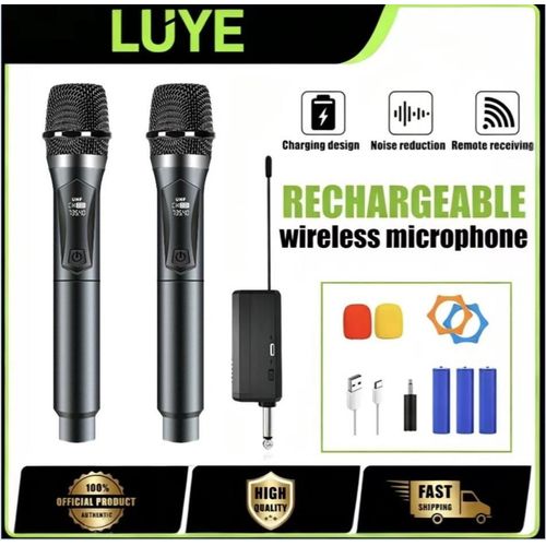 Generic Microphone Sans Fil Portatif Système De Microphone Sans Fil 2 Microphone à Main
