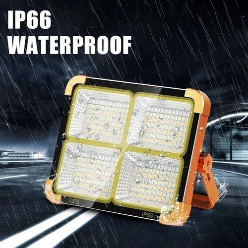 product_image_name-Generic-Lampe De Travail Rechargeable à LED 150 W, Projecteur Solaire Portable Avec Batterie 12500 MAh, Construction à Quatre Modes Solaire D'urgence Pour Camping, Réparation De Voiture-2